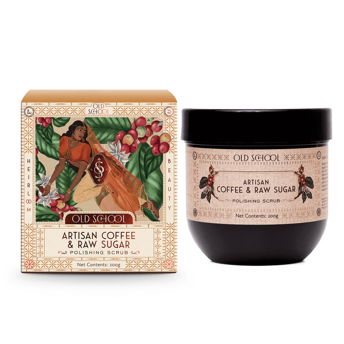 Artisan Coffee & Raw Sugar Polishing Scrub - Old School Ritual