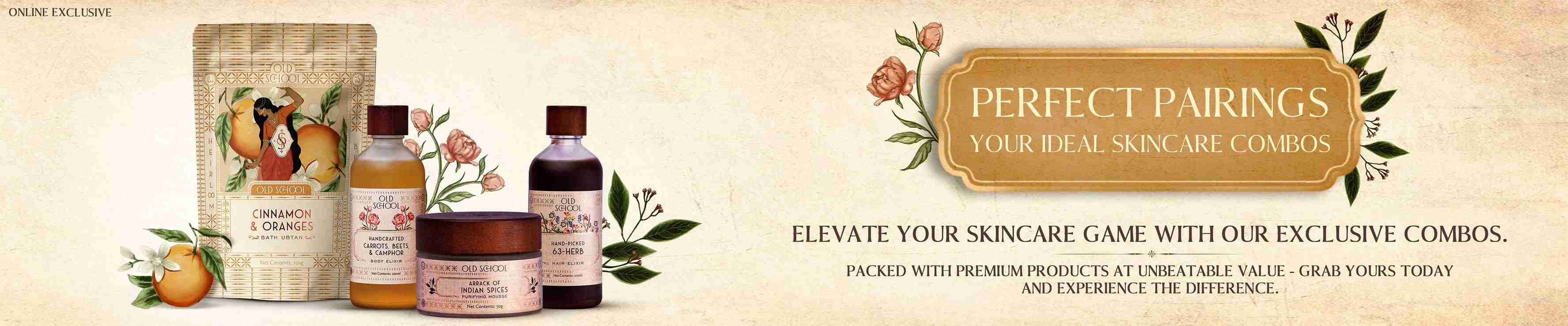 Skin Care Combos Banner - Old School Rituals