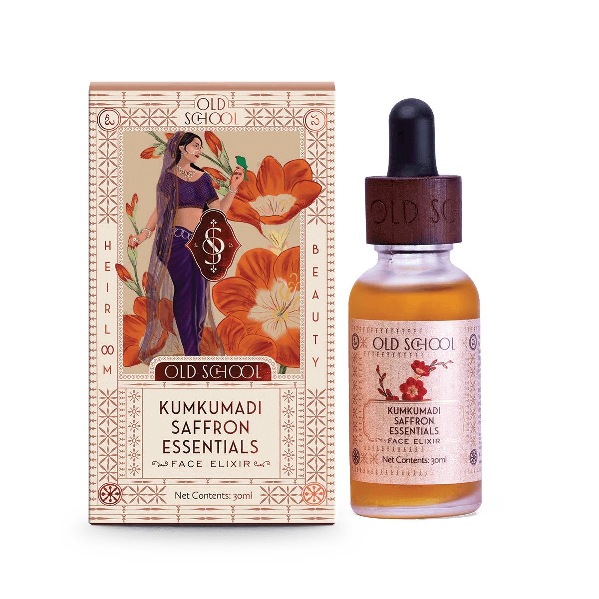 Kumkumadi Saffron Essentials Face Elixir - Old School Ritual