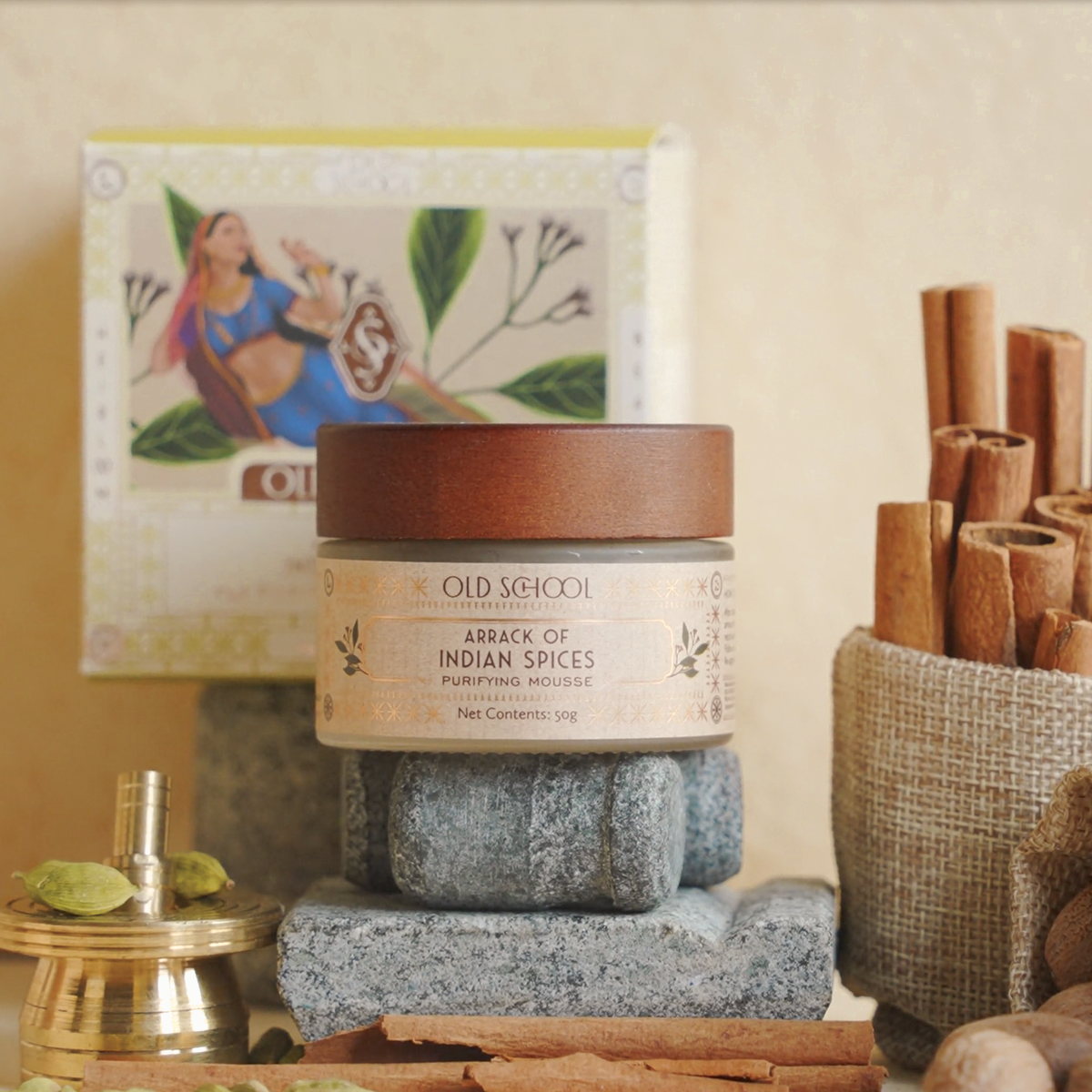 Old School Arrack Of Indian Spices Purifying Mousse Face Moisturiser