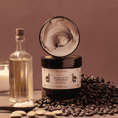 Shea body butter with roasted coffee extract