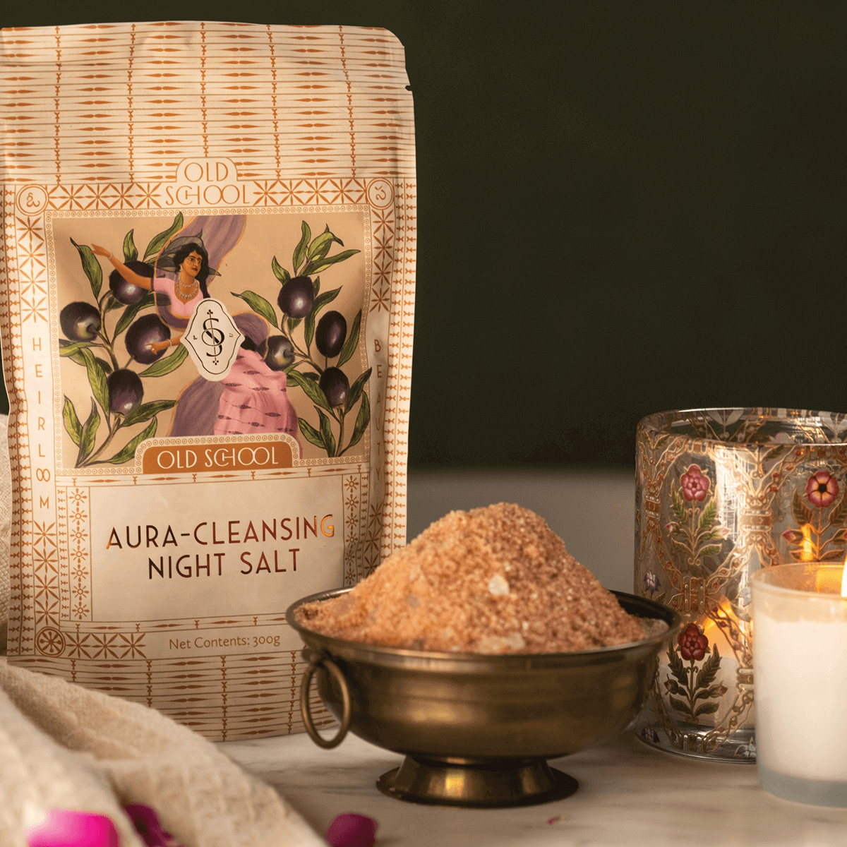 Old School Rituals Aura-Cleansing Night Salt | For Deep Relaxation