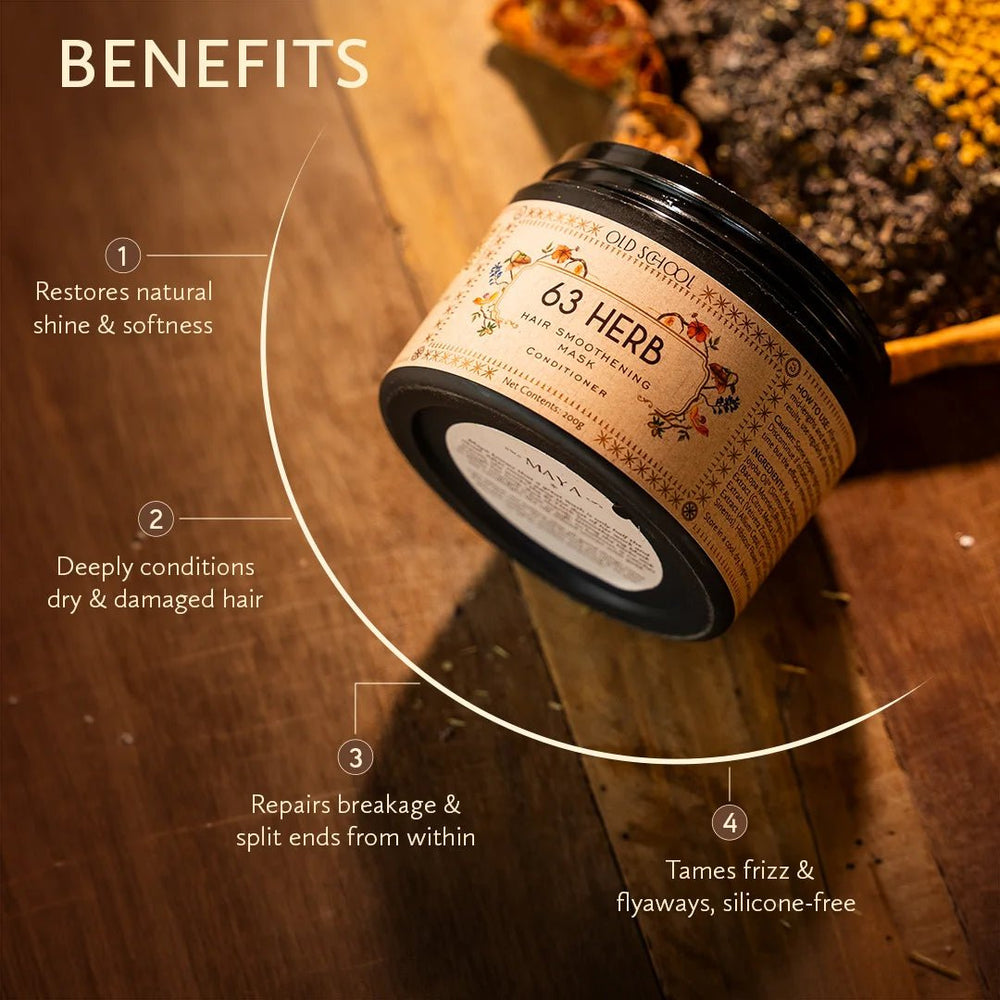 63 Herb Hair Smoothening Mask (Conditioner)