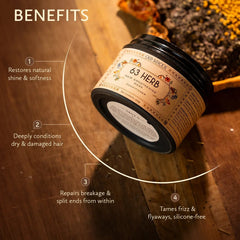 63 Herb Hair Smoothening Mask (Conditioner)