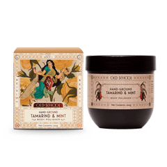 Tamarind mint body scrub bottle with packaging box