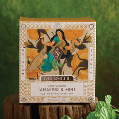 Tamarind scrub with oil and mint for smooth skin