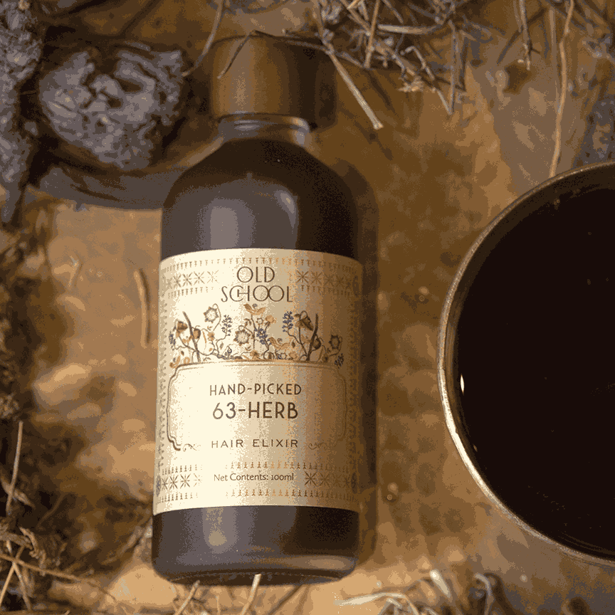 Hand-Picked 63-Herb Hair Elixir - Old School Ritual