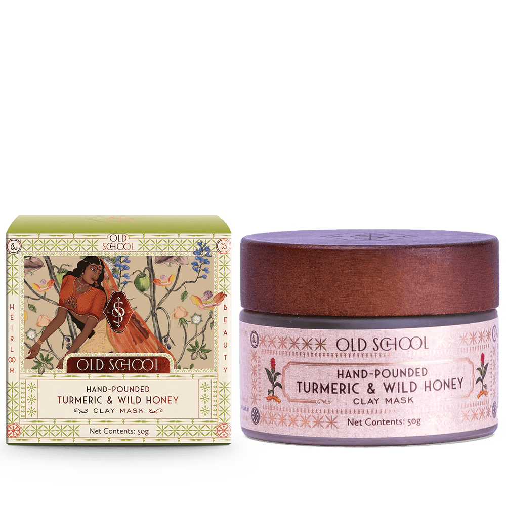 Hand-Pounded Turmeric & Wild Honey Clay Mask - Old School Ritual