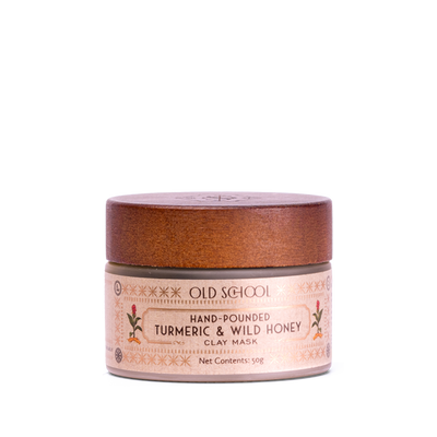 Turmeric and honey face mask jar