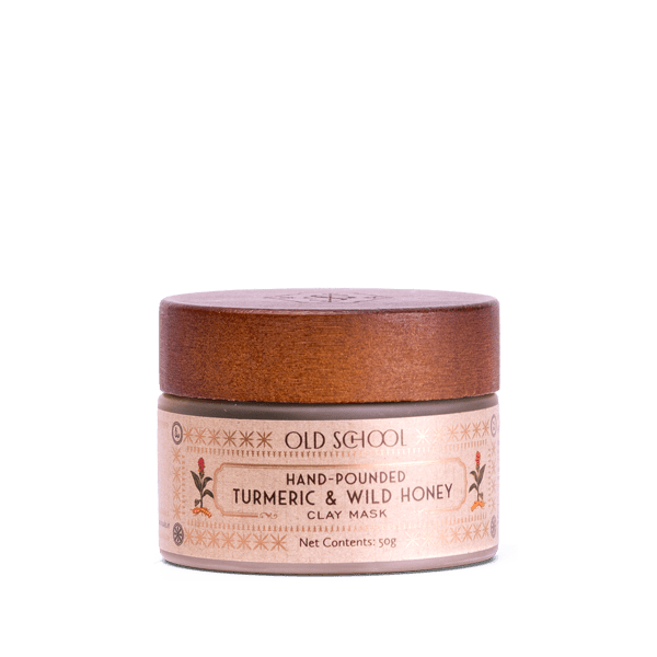 Turmeric and honey face mask jar