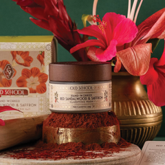 Hand-Worked Red Sandalwood & Saffron Clarifying Mask - Old School Ritual