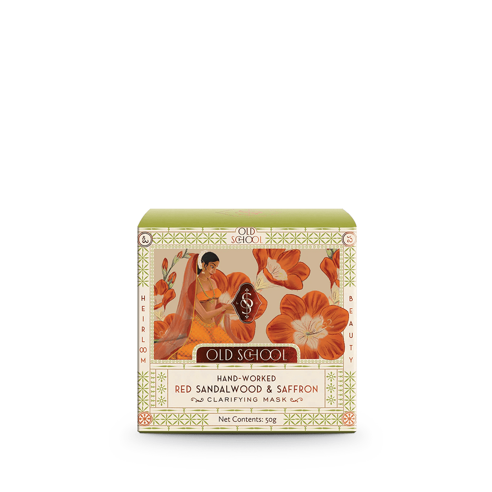 Hand-Worked Red Sandalwood & Saffron Clarifying Mask - Old School Ritual