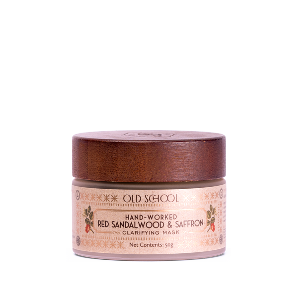 Sandalwood face mask with saffron extract