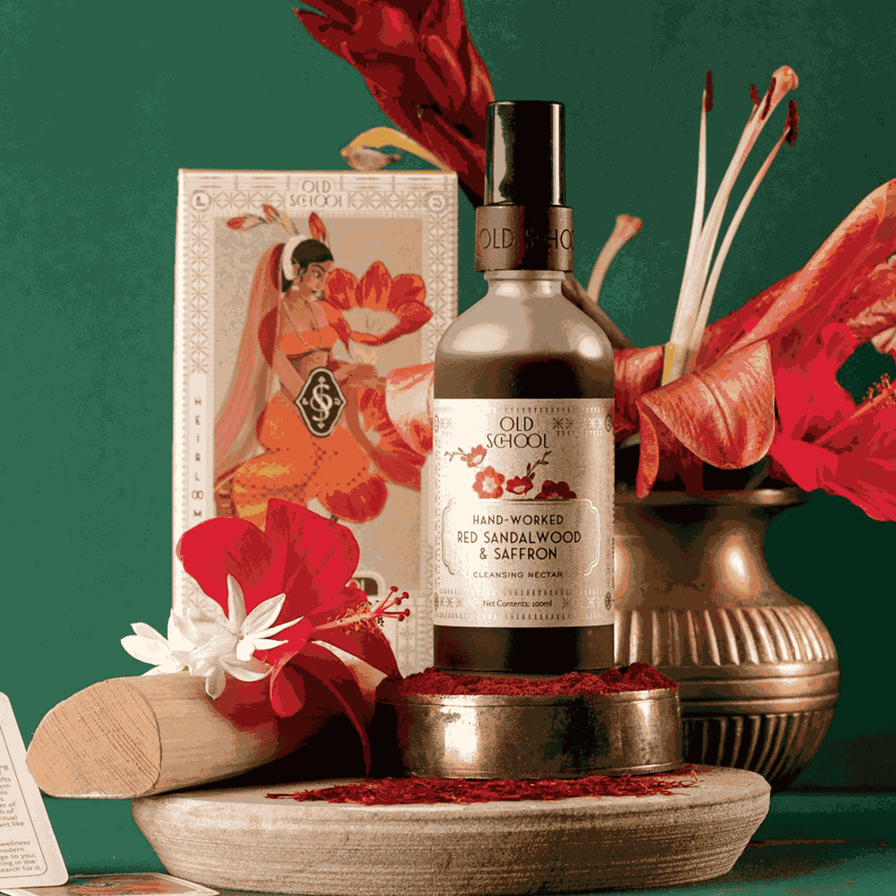 Hand-Worked Red Sandalwood & Saffron Cleansing Nectar - Old School Ritual