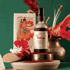 Natural sandalwood face cleanser with botanical extracts