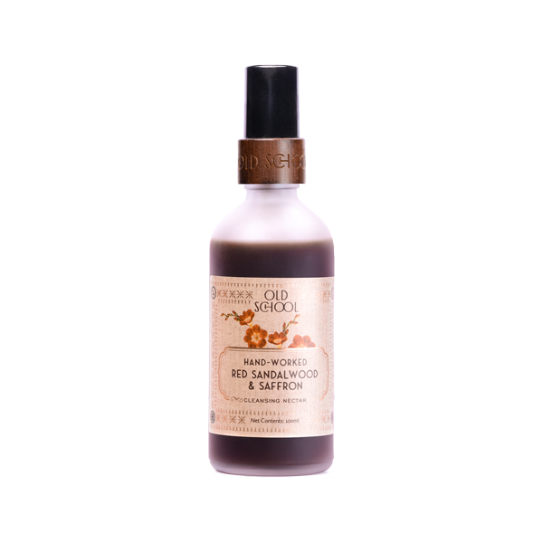 Hand-Worked Red Sandalwood & Saffron Cleansing Nectar