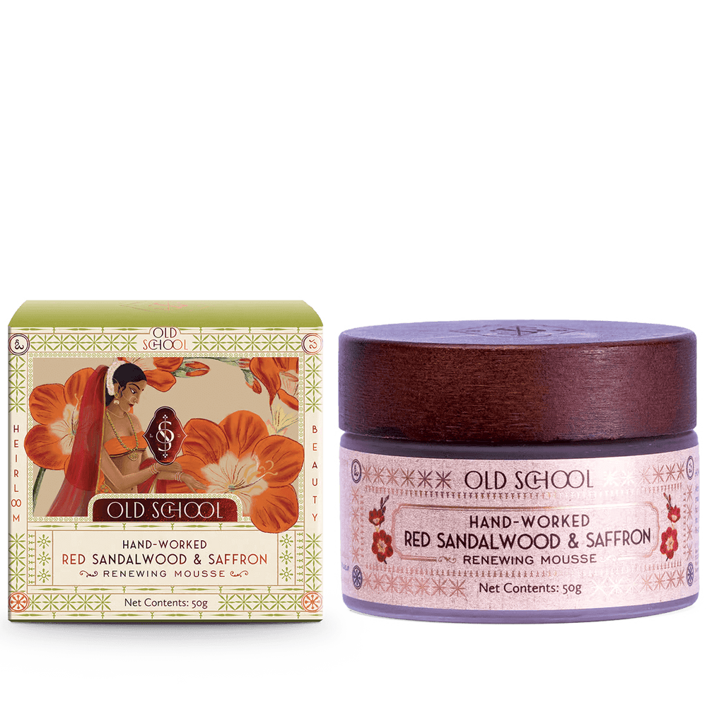 Hand-Worked Red Sandalwood & Saffron Renewing Mousse - Old School Ritual