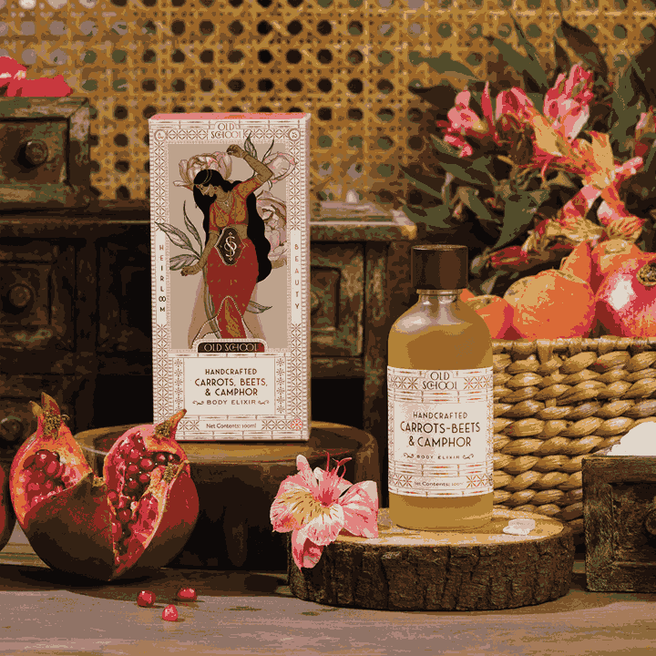 Handcrafted Carrots, Beets, & Camphor Body Elixir - Old School Ritual