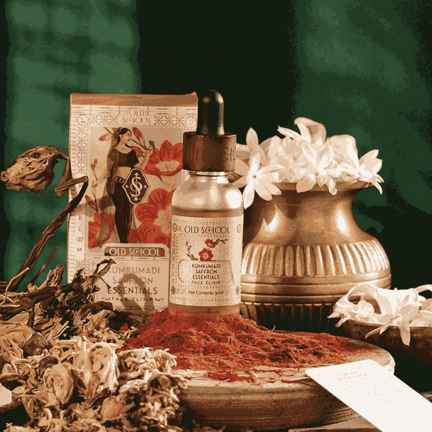 Kumkumadi Saffron Essentials Face Elixir - Old School Ritual