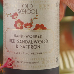 Hand-Worked Red Sandalwood & Saffron Cleansing Nectar